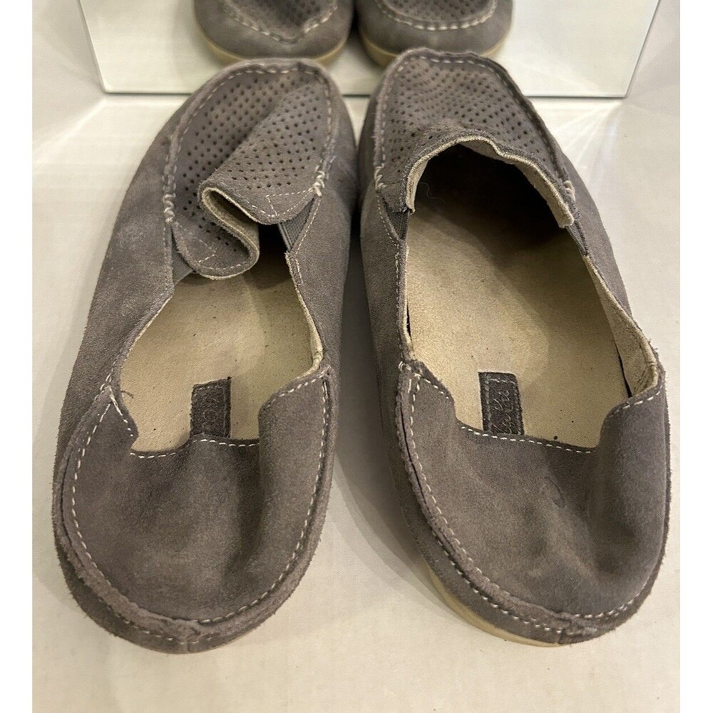 OluKai Nohea Perf Gray Suede Leather Loafer Slip-on Shoes Women’s Size 9.5 - Picture 5 of 9